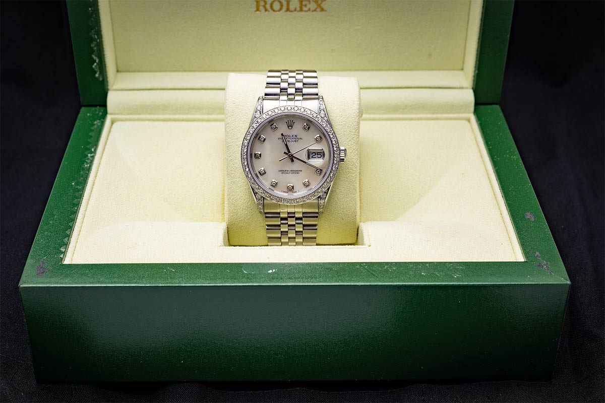 116200 Rolex Diamond Set Date Just