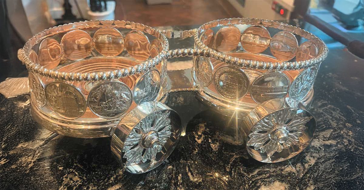An objet d'art with a link to Waterloo displayed in Juels Jewellers in Norwich